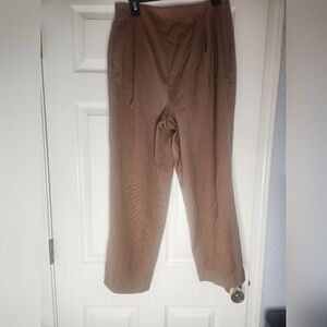 HarveBenard by BenardHolzman 12 Beige100%WOOLPleatedPockets  Women's Dress Pants